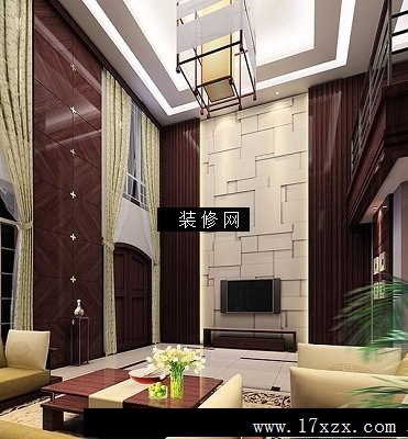 家装效果图-客厅装修设计 复式楼129