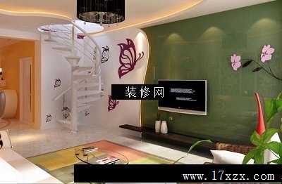 家装效果图-客厅装修设计 复式楼125