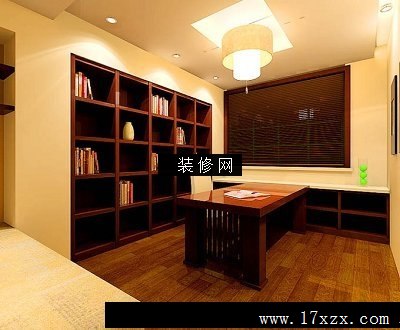 家庭装修样板房a05-书房