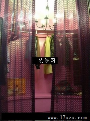 时尚大户型衣帽间实景图流行窗帘