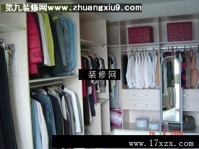 流行复式衣帽间实景图流行衣柜