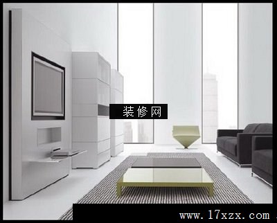 简约大户型客厅效果图电视墙