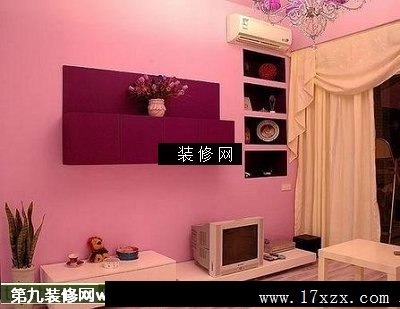 流行中户型客厅实景图电视墙