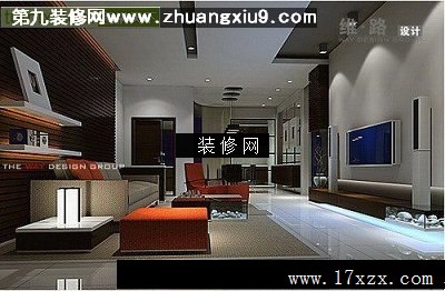 流行客厅效果图电视墙