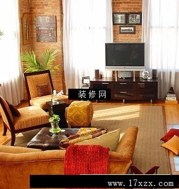 流行客厅实景图电视墙
