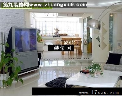 阳光房流行客厅实景图电视墙