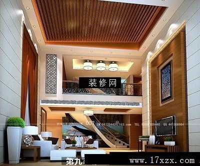 家装效果图-复式楼装修设计091