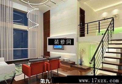 家装效果图-复式楼装修设计100
