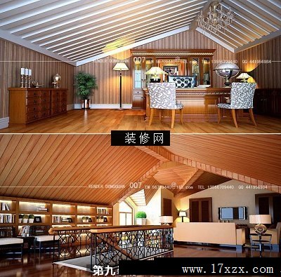 家装效果图-复式楼装修设计098