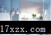 淡蓝色时尚卫生间装修实景图