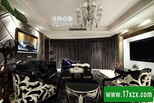 最新欧式客厅装修效果图大全 完美演绎,客厅全景奢华而又气派