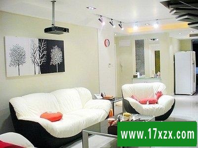 复式楼客厅沙发背景墙装修效果图欣赏